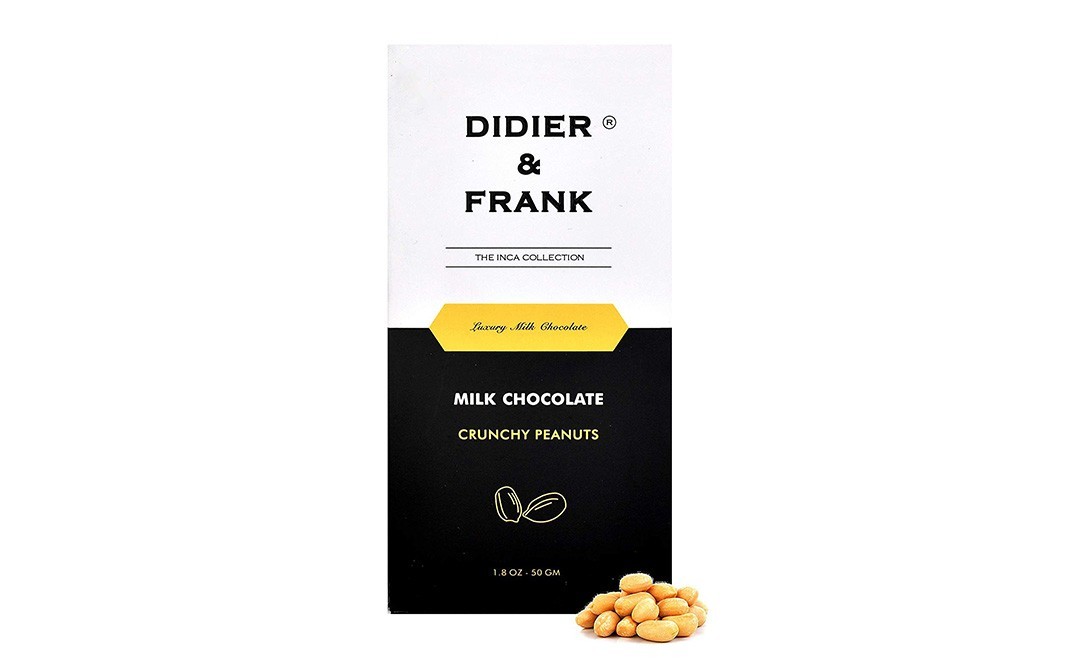 Didier & Frank Crunchy Peanuts Milk Chocolate   Box  50 grams
